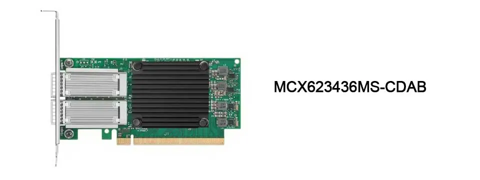 Nvidia MCX623436an-Cdab Connectx-6 Dx En Adaptör Kartı, 100GB, Ocp3.0, Anahtar Yönetimi ile, Çift Portlu Qsfp56, Pcie 4.0 X16, Kripto Yok, Parmak Çubuğu (Pull Tab) 0
