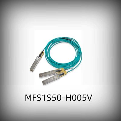 Düşük Gecikme Mellanox AOC kablosu MFS1S00-H020E Splitter Kablosu Ethernet 200GbE 2x100GbE 20m
