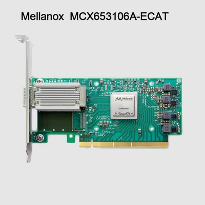 100g HDR Infiniband Mellanox 100gb Nic Ağ Arayüzü QSFP56 MCX653106A-ECAT