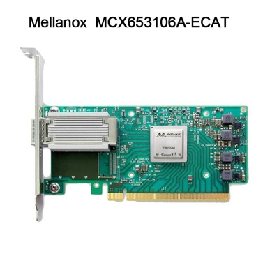 100g HDR Infiniband Mellanox 100gb Nic Ağ Arayüzü QSFP56 MCX653106A-ECAT