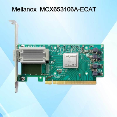 100g HDR Infiniband Mellanox 100gb Nic Ağ Arayüzü QSFP56 MCX653106A-ECAT