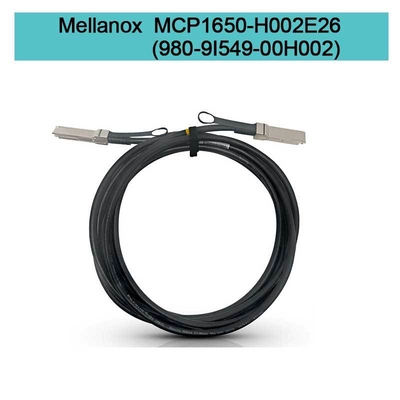 MCP1650-H002E26 Mellanox DAC Kablosu IB HDR, 200 Gb/sn'ye kadar QSFP56 2 m