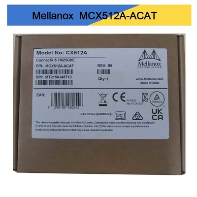 MCX512A-ACAT Mellanox ConnectX-5 EN Ağ Arayüz Kartı 10/25GbE Çift Port SFP28