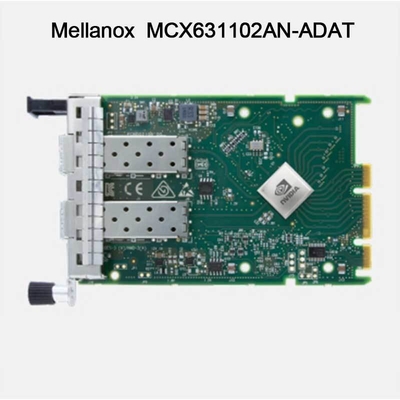 25 GB Nic Mellanox Ağ Kartı MCX631102AN-ADAT Çift Bağlantı Noktalı SFP28 PCIE 4.0 X8