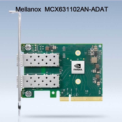 25 GB Nic Mellanox Ağ Kartı MCX631102AN-ADAT Çift Bağlantı Noktalı SFP28 PCIE 4.0 X8