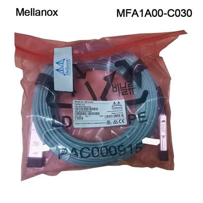 Aktif Optik AOC Mellanox 100GbE Kabloları MFA1A00-C030 QSFP LSZH 30m