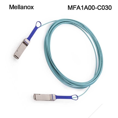 Aktif Optik AOC Mellanox 100GbE Kabloları MFA1A00-C030 QSFP LSZH 30m