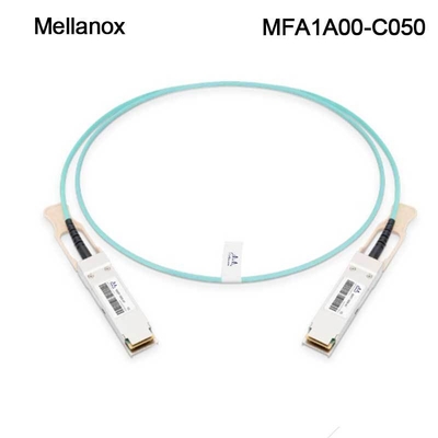 QSFP LSZH Mellanox AOC Aktif Optik Kablo MFA1A00-C050 100GbE 50m yeni ve orijinal