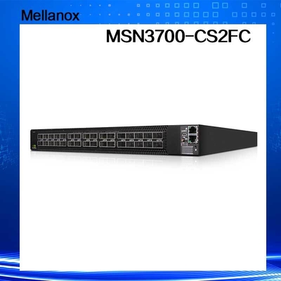 Cumulus Linux 2 AC PSU'lar Mellanox Ağ Anahtarı MSN3700 - CS2FC 100GbE 1U 32 QSFP28 Bağlantı Noktaları