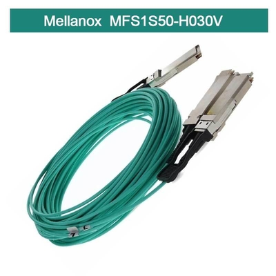 Infiniband Mellanox AOC MFS1S50-H030V VPI HDR & ETH 2x100Gb/S 30M QSFP56 yeni ve orijinal