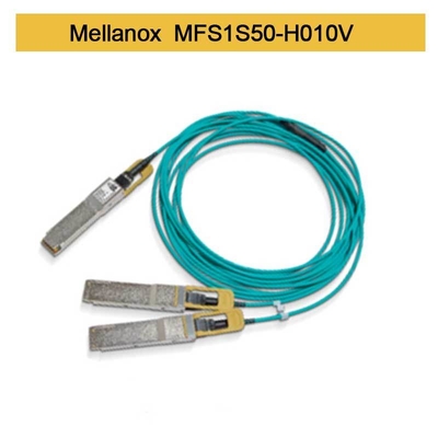 MFS1S50-H010V 200GbE - 2x100GbE Aktif Fiber Optik Kablo InfiniBand Kabloları Mellanox AOC kablosu