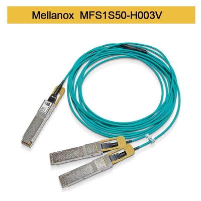 MFS1S50-H003V AOC Kablosu 200GbE 2x100GbE QSFP56 2xQSFP56 MMF Mellanox AOC kablosu