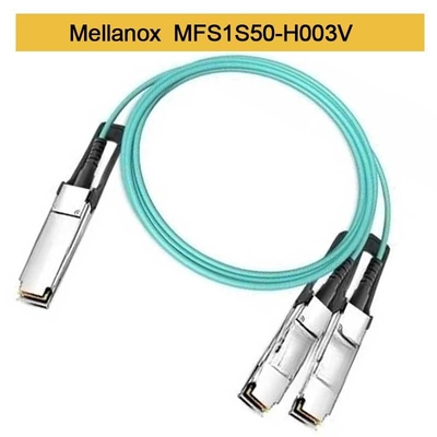 MFS1S50-H003V AOC Kablosu 200GbE 2x100GbE QSFP56 2xQSFP56 MMF Mellanox AOC kablosu