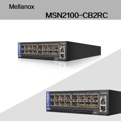 Max Speed EDR Nvidia Mellanox Spectrum Cumulus Linux MSN2100-CB2RC 16 Qsfp28 Portları ile 100gbe 1u Açık Ethernet Değiştirici tabanlı