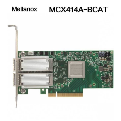 Nvidia 900-9X426-0054-Sq0 MCX414A-Bcat Connectx-4 En Ağ Arayüzü Kartı, 40/56gbe Çift Portlu Qsfp28, Pcie3.0 X8, Yüksek Bracket