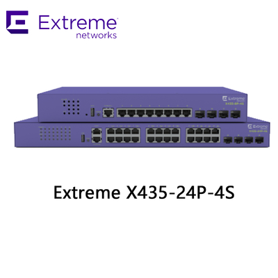 24P Extreme Networks X435 AVB Switch X435 4S 68Gbps 50.6Mpps yeni ve orijinal