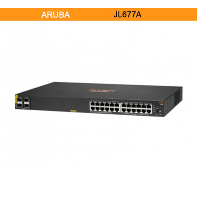 Hpe Aruba Cx 6100 24G Poe Switch with 4 SFP+ Ports (JL677A)
