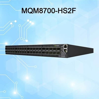 920-9b110-00rh-0m0 Mellanox Mqm8700-HS2r Kuantum Hdr Infiniband Değiştiricisi 40 Qsfp56 Port İletişim Hızı 10/100/1000Mbps