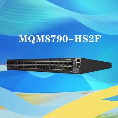 MQM8790-HS2F Mellanox Ağ Anahtarı 40 Bağlantı Noktalı Engellemesiz Yönetilen HDR 200 Gb/Sn