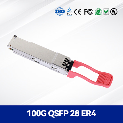 Veri Merkezleri için Premium 100g Qsfp28 Er4 40km Fiber Optic Modülü