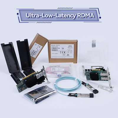 100g HDR Infiniband Mellanox 100gb Nic Ağ Arayüzü QSFP56 MCX653106A-ECAT