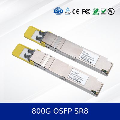800G OSFP SR8 Optik Alıcı Modülü Yüksek Hızlı, Düşük Güçlü, MSA Uyumlu