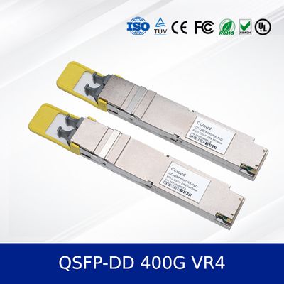 400G QSFP-DD VR4 Optik Alıcı-Verici Modülü 50m Menzil, PAM4, CMIS 5.0