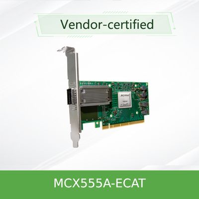 Mellanox Ağ Kartı VPI Mellanox 100gbe Nic Adaptör Kartı MCX555A-ECAT ConnectX-5 EDR 100GbE
