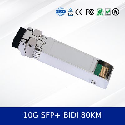 Optik alıcı-verici modülü Premium 10g SFP+ Bidi 80km Fiber Optik Modül Veri Merkezleri için.