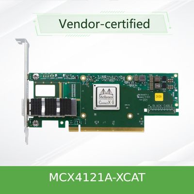 MCX4121A-XCAT Mellanox Ağ Kartı 25Gb/S SFP28 QSFP28 Düşük Gecikmeli Esnek