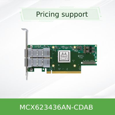 Nvidia MCX623436an-Cdab Connectx-6 Dx En Adaptör Kartı, 100GB, Ocp3.0, Anahtar Yönetimi ile, Çift Portlu Qsfp56, Pcie 4.0 X16, Kripto Yok, Parmak Çubuğu (Pull Tab)