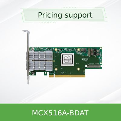 ConnectX-5 Ex EN Mellanox Ağ Adaptörü Kartı MCX516A-BDAT 40GbE 2x Bağlantı Noktası QSFP28 4.0 X16