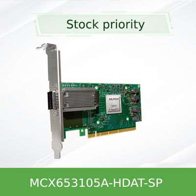Mellanox ConnectX-6 MCX653105A-HDAT-SP VPI Tek Portlu HDR 200Gb/s InfiniBand & Ethernet Adaptör Kartı, PCIe 3.0/4.0 x16