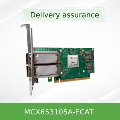 ConnectX 6 Çift Portlı Adaptör Mellanox Kartı 100Gb/S MCX653105A-ECAT'ı Destekler