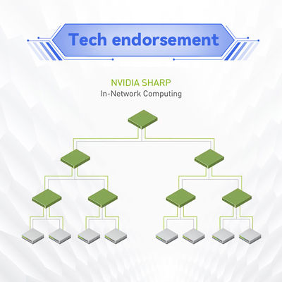 Quantum-2 QM9700 Mellanox Infiniband Switch 64-Port Engelleme Yönetilen NDR 400Gb/S MQM9700-NS2F