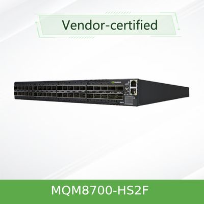 MQM8700-HS2F ((920-9B110-00FH-0MD) Mellanox Kuantum HDR Infiniband ağı anahtarı 40 QSFP56 portu