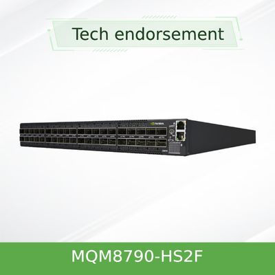MQM8790-HS2F Mellanox Ağ Anahtarı 40 Bağlantı Noktalı Engellemesiz Yönetilen HDR 200 Gb/Sn
