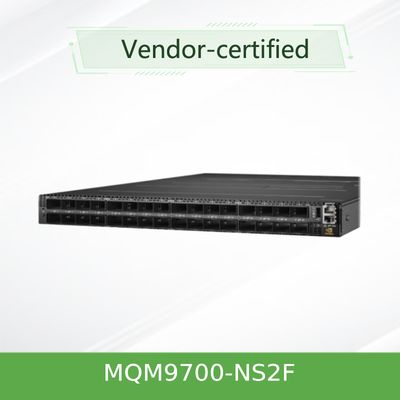 Infiniband MQM9700-NS2F ((920-9B210-00FN-0M0) Mellanox Network Switch 400G 16.8 Tbps Sunucu için
