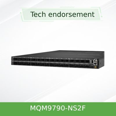 Mellanox ağ anahtarı MQM9790-NS2F (920-9B210-00FN-0D0) Quantum-2 NDR 64 X 400Gb/S Port 32 OSFP Kafes Yönetilmeyen Güç-Konektöre P2C