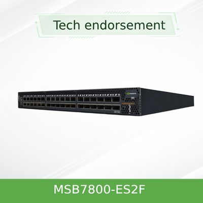 MSB7800-ES2F Mellanox Infiniband Switch EDR 36 Bağlantı Noktası Bloke Olmayan Yönetim
