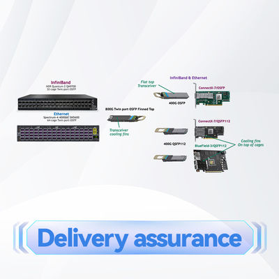 2 Çekirdekli Kısa Derinlikli Mellanox SN2000 Anahtar MSN2100-CB2F 100GbE 1U 16 QSFP28 Bağlantı Noktaları 2 AC PSU'lar X86