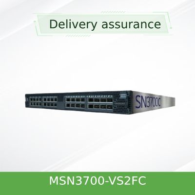 2 AC PSU Mellanox Açık Ağ Anahtarı Cumulus Linux Anahtarı MSN3700-VS2FC 200GbE 1U