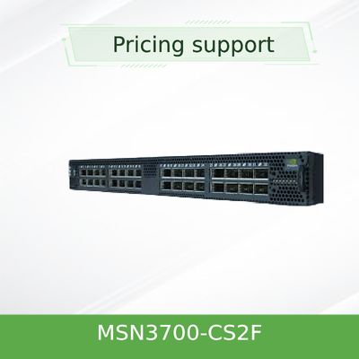 MSN3700-CS2F Mellanox Ağ Anahtarı Sarf Malzemeleri (AC) Standart Derinlik X86 CPU P2C Hava Akışı Ray Kiti