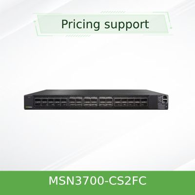 Cumulus Linux 2 AC PSU'lar Mellanox Ağ Anahtarı MSN3700 - CS2FC 100GbE 1U 32 QSFP28 Bağlantı Noktaları