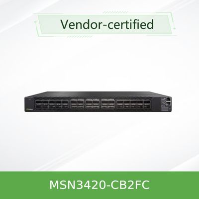 Mellanox Ağ Anahtarı OEM 25GbE/100GbE Mellanox Açık Kaynak Ethernet Anahtarı MSN3420-CB2F