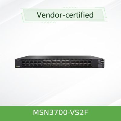 MSN3700-VS2F 200GbE Mellanox Ağ Anahtarı SN3000 1U Raf Montajı