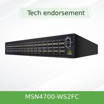 Spectrum-3 Açık Ethernet Mellanox Ağ Anahtarı 400GbE 1U MSN4700-WS2FC