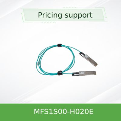 Düşük Gecikme Mellanox AOC kablosu MFS1S00-H020E Splitter Kablosu Ethernet 200GbE 2x100GbE 20m