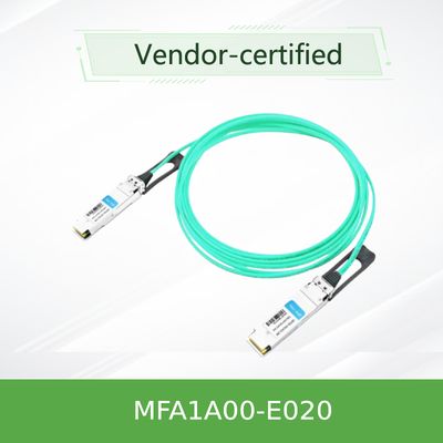 Nvidia Mfa1a00-Xxxx 100GB/S Qsfp28 Mmf Aktif Optik Kablo Mfa1a00-E020 Aktif Fiber Kablo Ib EDR 100GB/S