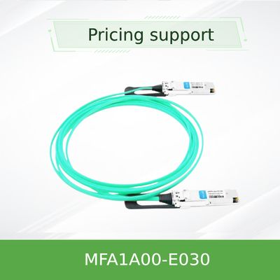 VCSEL tabanlı QSFP Mellanox AOC Kablosu MFA1A00-E030 IB EDR 100Gb/S'ye kadar